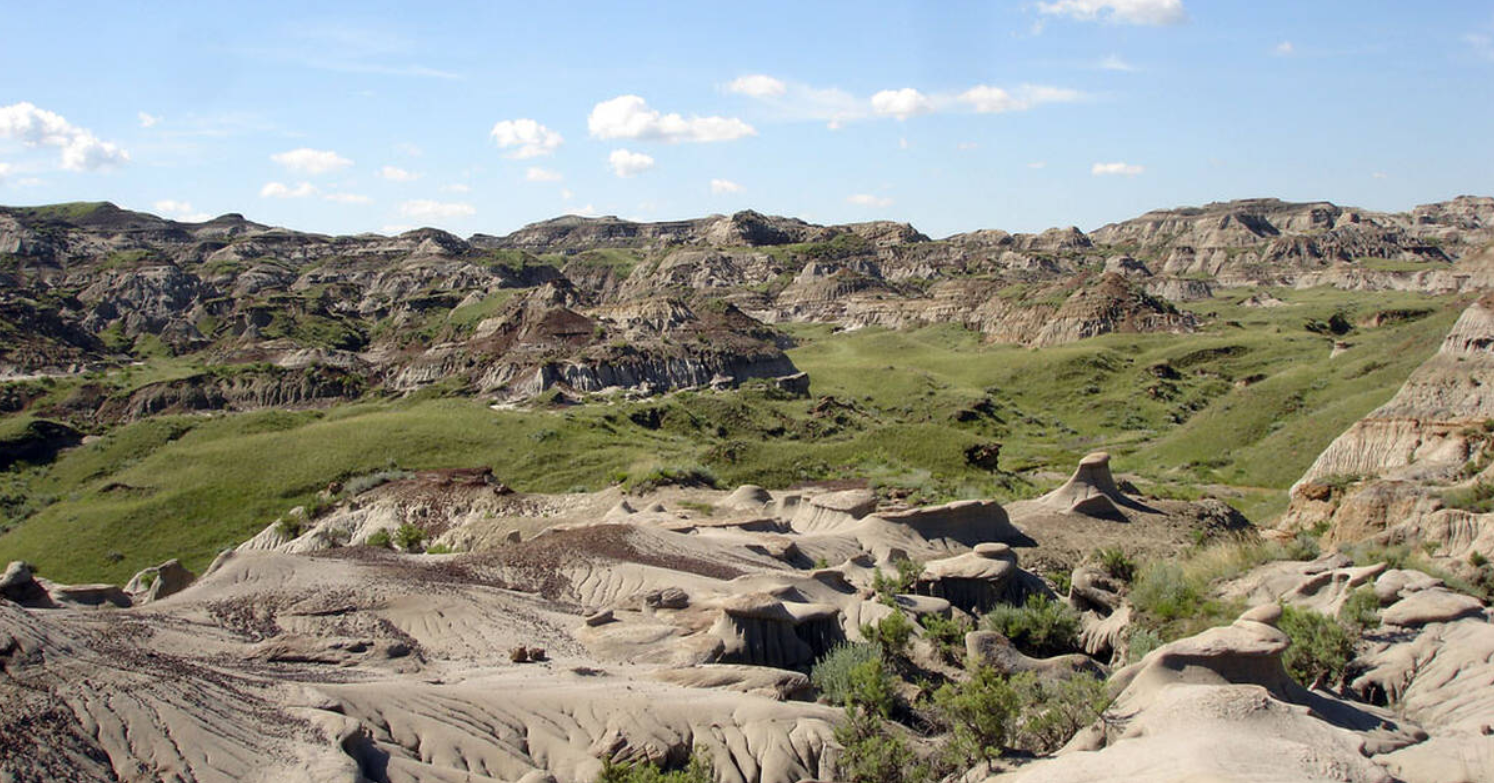 Dinosaur Provincial Park in Alberta, Canada